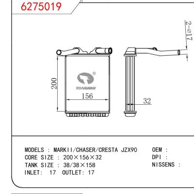 適用于TOYOTA MARKII/CHASER/CRESTA JZX90