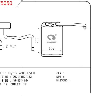 適用于TOYOTA Toyota 4500 FZJ80