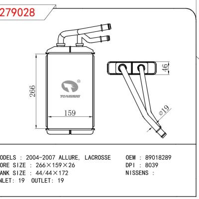 適用于GM DODGE 2004-2007 ALLURE， LACROSSE OEM:89018289