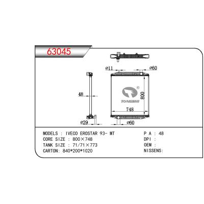 適用于CHINESE CAR IVECO EROSTAR OEM:93160531