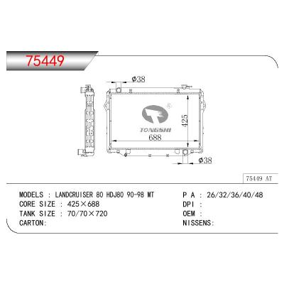 適用于TOYOTA LAND CRUISER PRADO 80 HDJ80 OEM:16400-17021/16400-17240/1640017021/1640017240