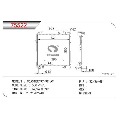 適用于TOYOTA COASTER 97-99 BB40-3B