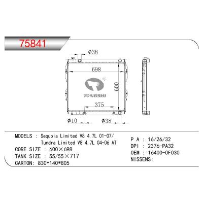 適用于TOYOTA SEQUOIA LIMITED V8 4.7L/TUNDRA LIMITED V8 4.7L OEM:16400-0F030/164000F030