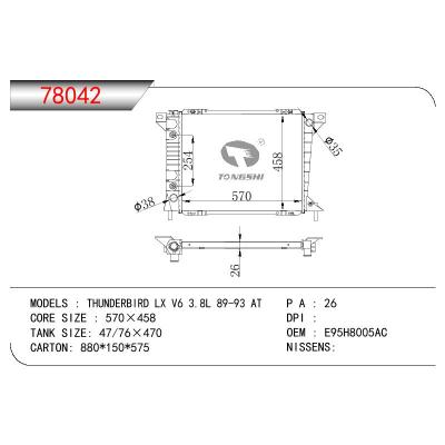 適用于FORD THUNDERBIRD LX V6 3.8L OEM:E95H8005AC