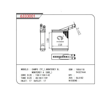  適用于CAMPO (TF_):MONTEREY B;MONTEREY A (UBS） OEM:1806118,94327444