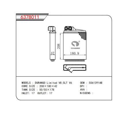 適用于DURANGO Limited V8:SLT V6 OEM:5061391AB