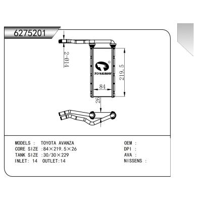 適用于  豐田TOYOTA AVANZA   暖風