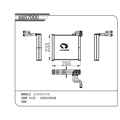 適用于   日野HINOVECTOR    蒸發器