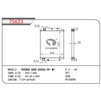 適用于TOYOACE SO5D XZU362 99- MT散熱器