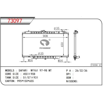 適用于NISSAN日產(chǎn)?SAFARI WYY61 97-98 MT 散熱器